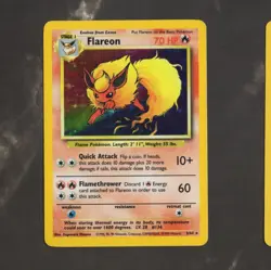 Flareon Holo Rare 3/64 1999 Jungle, Pokemon TCG Raw Card - Image 1
