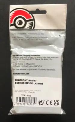 Greninja Midnight Agent Sleeves X 65 Holds Pokemon Cards Pokemon Centre 2025 NEW - Image 2