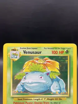 Pokemon TCG Venusaur Base Set Holo Unlimited Rare Card 15/102 LP- - Image 2