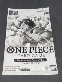 Tournament Vol 5 One Piece Card Game TCG Bandai English Promo Pack Sealed New - Image 1