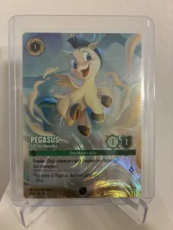 Disney Lorcana Challenge Pegasus Gift For Hercules FOIL Promo Card 1/C2 EN 9 - Image 1