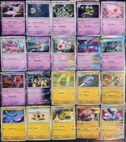 Pokemon TCG Prismatic Evolutions - Complete Base Set C/UC/Rare Holo - 100 Cards - Image 3