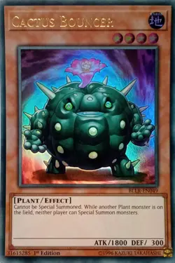 BLLR-EN049 CACTUS BOUNCER ULTRA RARE 1ST EDITION YuGiOh CARD - Image 1