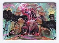 Sorceress's Schemes Art Card (Gold Stamped) 9/53 MTG Art Series: FINAL FANTASY - Image 1