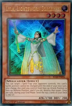 BLLR-EN036 LYLA, LIGHTSWORN SORCERESS ULTRA RARE 1ST EDITION YuGiOh CARD - Image 1