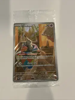 Mimikyu 075 Sv: Scarlet & Violet Holo SEALED PROMO Full Art Pokemon Card - Image 1
