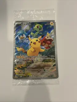Pikachu 027 Sv: Scarlet & Violet Holo SEALED PROMO Pokemon Card - Image 1