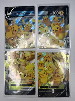 Pikachu V UNION HOLO COMPLETE SET x4 Cards (NM) SWSH139 SWSH140 SWSH141 SWSH142 - Image 1