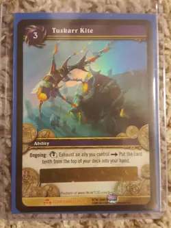 World of Warcraft WOW TCG TUSKARR KITE Unscratched Loot Card - Image 1