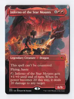 inferno of the star mounts #293 borderless Mythic Rare - MTG: AFR NM - Image 1