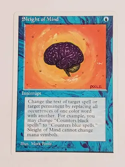 MTG Sleight of Mind (4th Edition/Blue/R) - BGM - Image 1