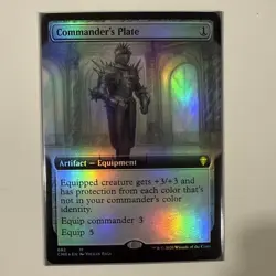 Commander’s Plate Extended Art Foil Commander Legends - Image 1