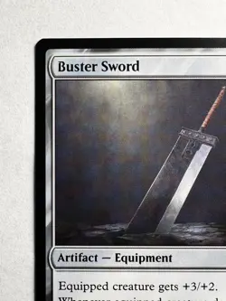Buster Sword 255 - MTG Final Fantasy - Mythic Rare Equipment +3/+2 FF7 FFVII - Image 2