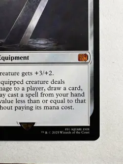 Buster Sword 255 - MTG Final Fantasy - Mythic Rare Equipment +3/+2 FF7 FFVII - Image 4