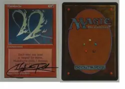 1x Manabarbs: V0580: Signed/Autographed: Christopher Rush: Black Pictured Autog - Image 1