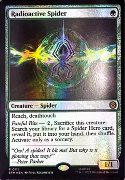 Radioactive Spider Foil R Marvel's Spider-Man 111 NM - Image 1