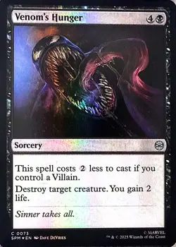 Venom's Hunger Foil C Marvel's Spider-Man 73 NM - Image 1