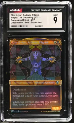 ELAS IL-KOR, SADISTIC PILGRIM Dominaria United Showcase Foil CGC 9 MTG EDH - Image 1