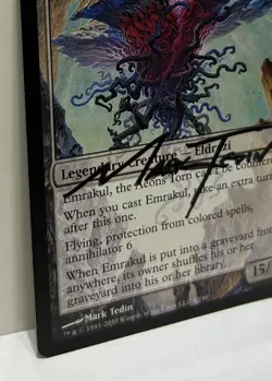 MTG - Emrakul, the Aeons Torn - Foil Rise of the Eldrazi Signed Mark Tedin - Image 5