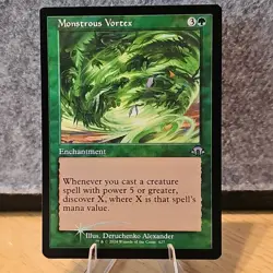 MTG Monstrous Vortex Modern Horizons 3 Foil Retro Frame #427 NM Fresh Pull - Image 1