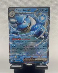Blastoise EX 009/165 Holo Double Rare English S & V 151 - Pokemon Card - Image 1