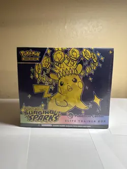 Pokemon TCG Surging Sparks ETB Pokemon Center Exclusive - New Factory Sealed - Image 1