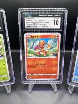 CGC 10 SEQUENTIAL Bulbasaur Charmander Squirtle Pokemon GO Promos S-P US Seller - Image 3