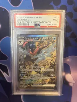 2024 POKEMON SVP EN-SV BLACK STAR PROMO #132 GRENINJA EX SFA PSA 9 - Image 3