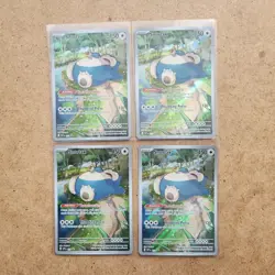 4 x Snorlax SVP 051 Scarlet & Violet 151 ETB Promo Pokemon TCG - Image 1