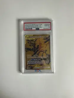 Pokemon TCG Holo Ultra Rare Full Art Pikachu and Zekrom GX Tag Team SM248 PSA 10 - Image 1