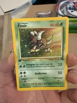 Pokemon TCG Pinsir Jungle 9/64 Holo Unlimited Rare LP - Image 2