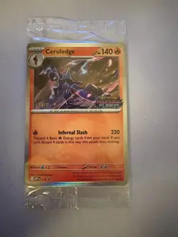 (PD 539) Pokemon Phantasmal Flames PRERELEASE STAFF PROMO SET SEALED - Image 1