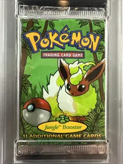 1999 Pokemon Jungle Foil Booster Pack PSA 9 FLAREON Sealed WOCT Mint UNLTD - Image 2