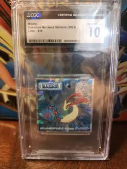 2023 Pokemon Horizons Lotte Sticker Milotic #20 Japanese CGC 10 • Foil • CGC 10 - Image 1