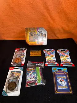 Pokemon Paradox Destinies Tin - Iron Boulder EX + Sealed Lot - Image 1