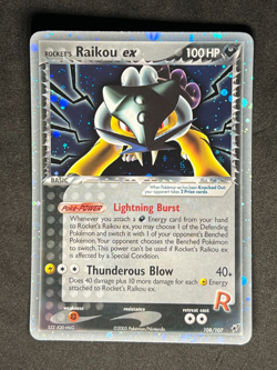 Rocket's Raikou ex 108/107 Pokemon Ex Deoxys -Secret Rare Holo- NM - Image 1