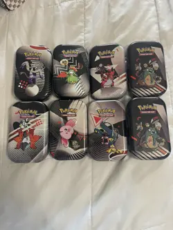 Unova Mini Tins of 8 Display Box 🔥EMPTY🔥Pokemon Black Bolt White Flare - Image 3