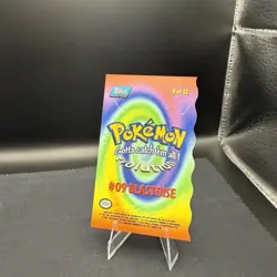 Topps Pokemon The First Movie Die Cut E9 Blastoise Mewtwo Strikes Back - Image 2