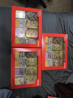 Lot of 3- Pokemon 151 4 Pack Mini Tins + 4 Promos - Sam’s Club Exclusive - Image 1