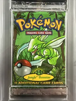 1999 Pokemon Jungle Foil Booster Pack PSA 8 Scyther Sealed WOCT NM-MT Unlimited - Image 2