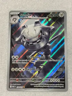 Steelix 150/132 Illustration Rare Pokemon Mega Evolution English NM Pack 2 Sleev - Image 2