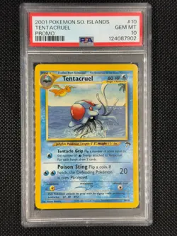 2001 Pokemon Southern Islands #10 Tentacruel Promo 10/18 - PSA 10 Gem Mint - Image 1