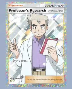 EN Professor’s Research Professor Oak Pokemon TCG Pocket 373/353 Deluxe Pack EX - Image 1