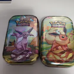 Pokemon TCG Scarlet & Violet Prismatic Evolutions Mini Tin Sealed [Espeon Flare] - Image 1