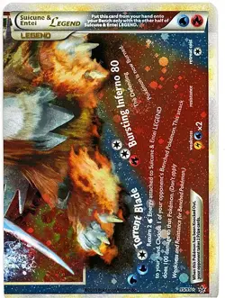 2010 POKEMON HEARTGOLD & SOULSILVER UNLEASHED Suicune & Entei Legend-Holo - Image 1
