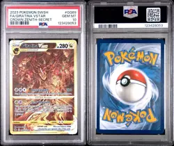 2023 POKEMON SWORD & SHIELD CROWN ZENITH GOLD ALT ART GIRATINA VSTAR GG69 PSA 10 - Image 3