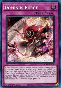 x1 Dominus Purge - INFO-EN078 - Secret Rare - 1st Edition Yu-Gi-Oh! M/NM - Image 1