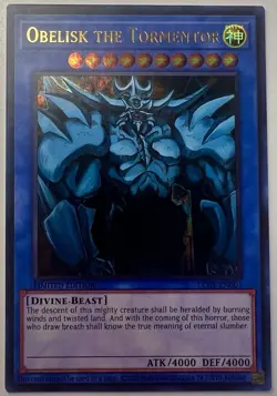 Obelisk the Tormentor LC01-EN001 | Ultra Rare Limited Edition | Lightly Played - Image 1