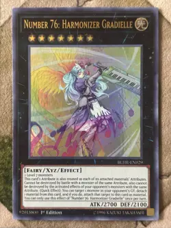 YuGiOh NUMBER 76: HARMONIZER GRADIELLE Ultra Rare BLHR-EN029 - Image 2