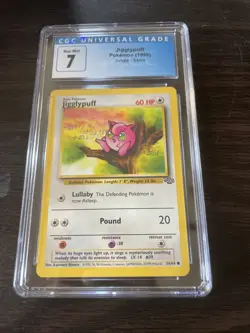 Pokemon TCG Jigglypuff 1st Edition Jungle Card 54/64 Regular Common CGC 7 - Image 1